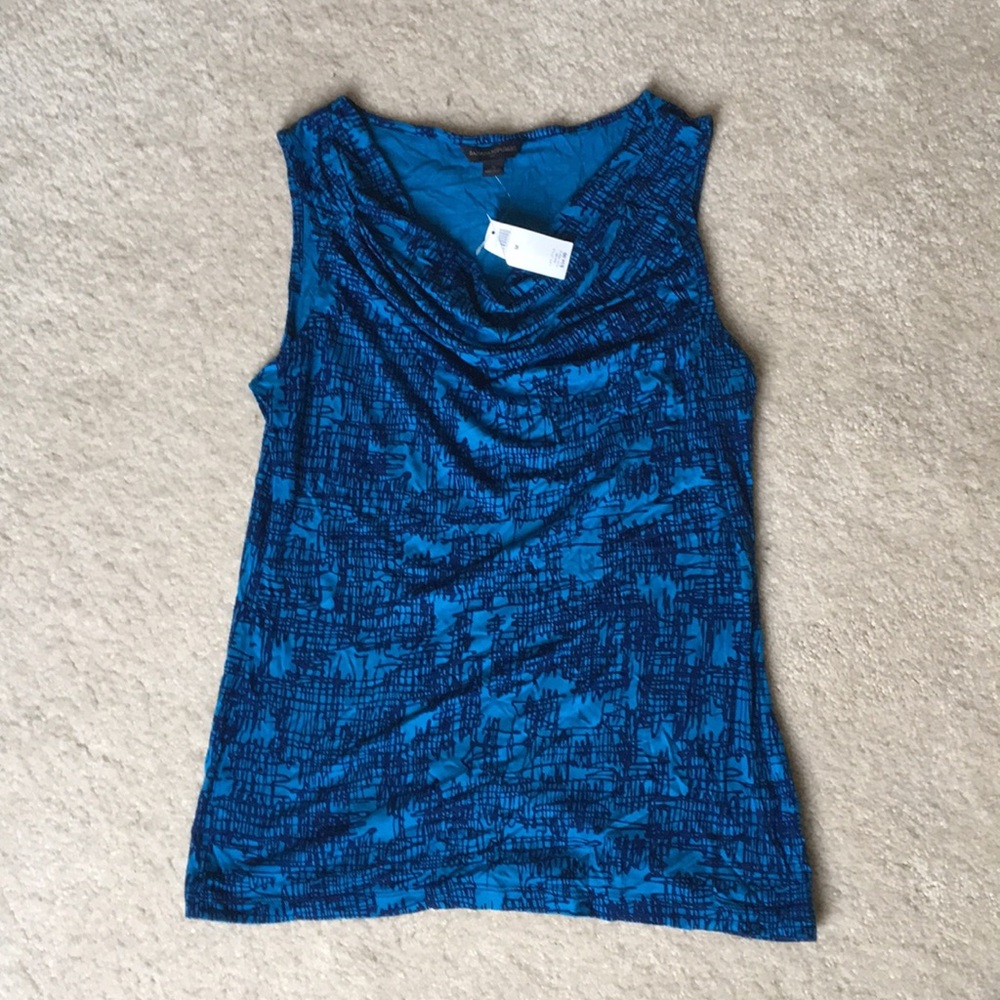 NWT Banana Republic blue cowl neck